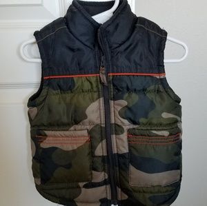 Boys camo vest